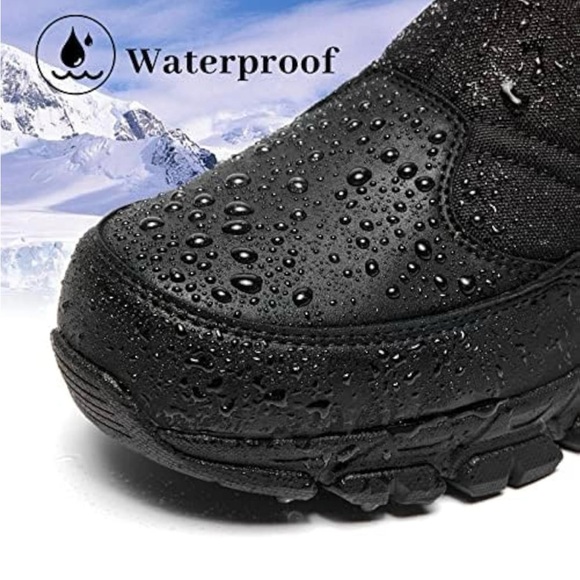 Men's Black Winter Boots - Picture 7 of 9